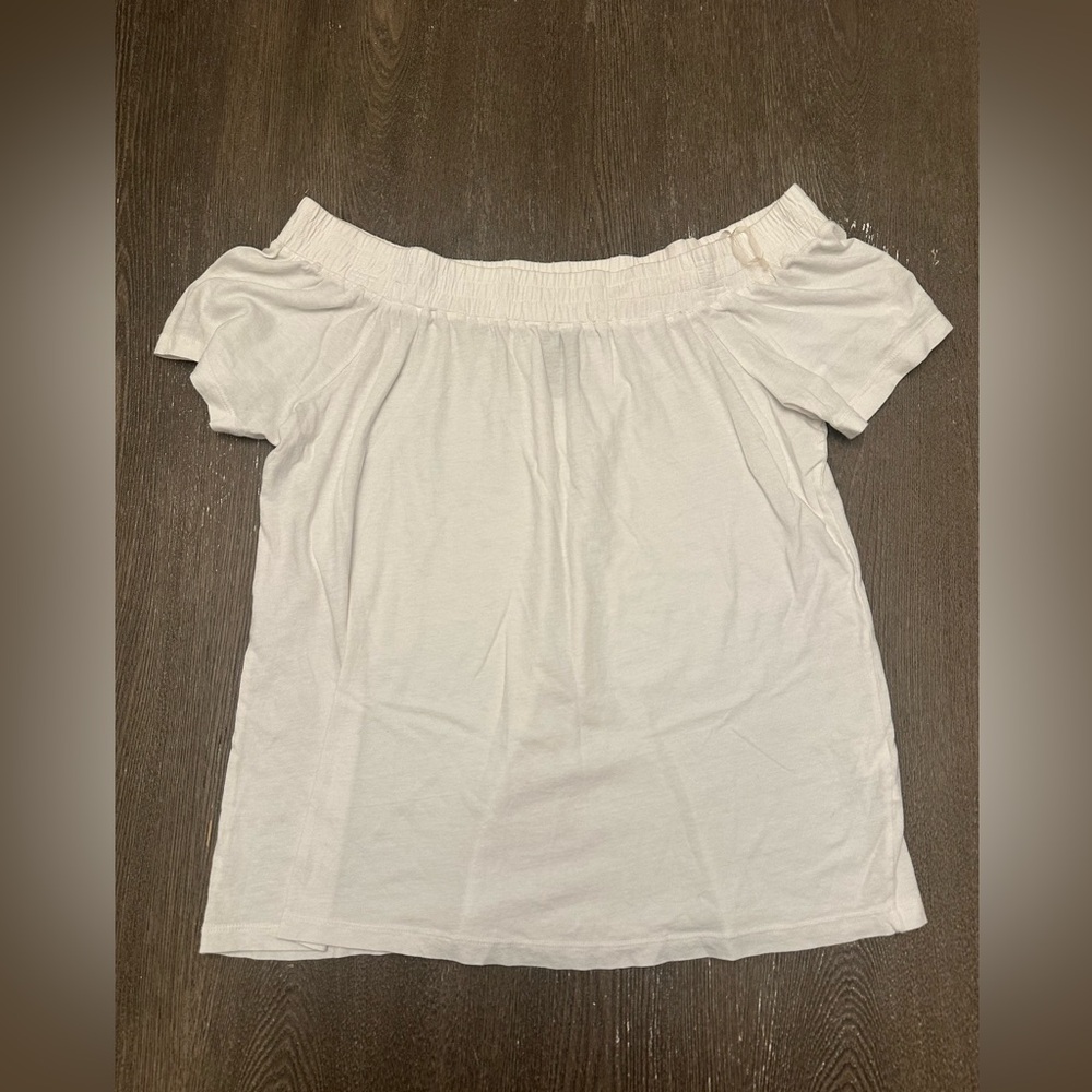 BOBI LOS ANGELES WHITE OFF THE SHOULDER TOP - Size Small SKU:577
